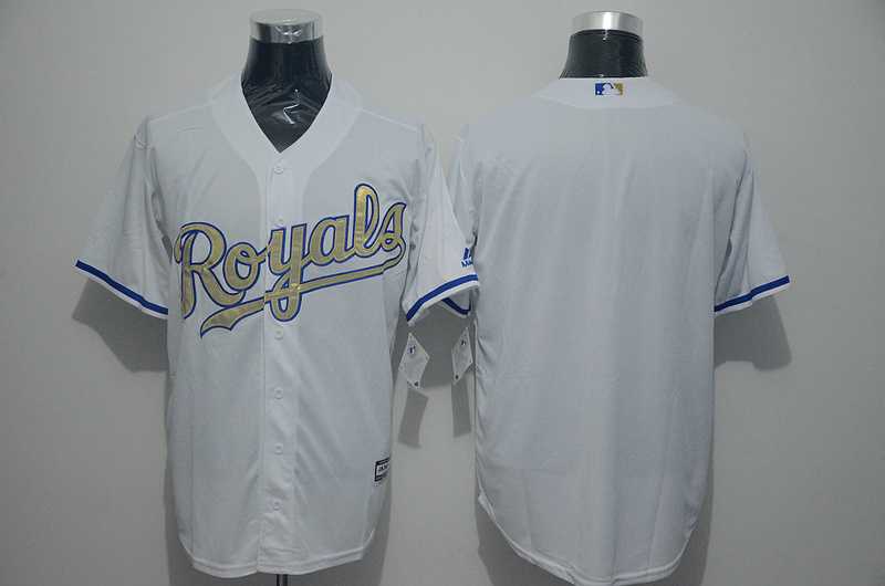 Kansas City Royals Blank White New Cool Base Gold Program Stitched Baseball Jersey,We sell and wholesale Kansas City Royals Blank White New Cool Base Gold Program Stitched Baseball Jersey on line form chian!